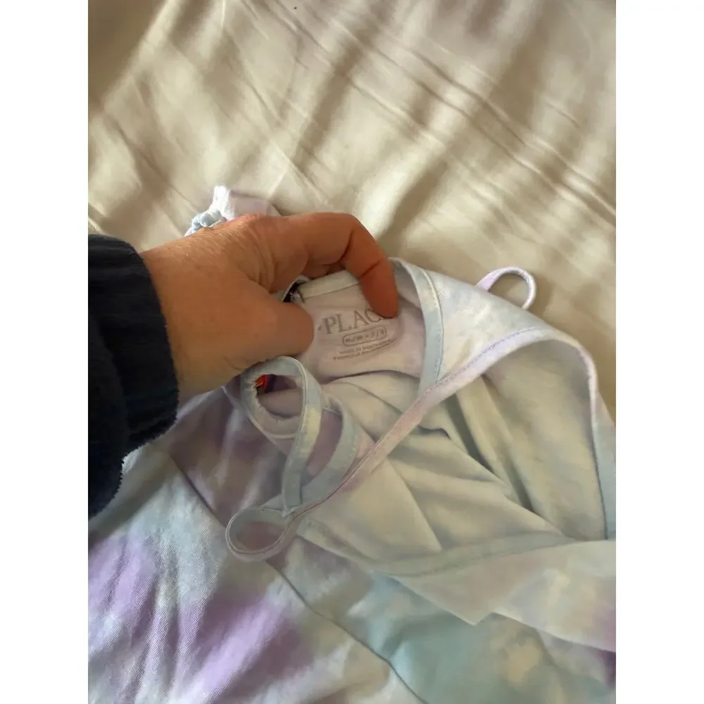 Chilren's Place tie dye and teal Dress bundle size 7/8